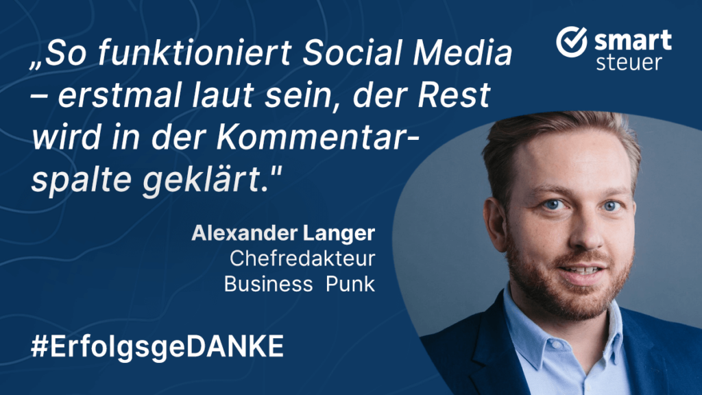 Podcast: ErfolgsgeDANKE mit Alexander Langer, Chefredakteur Business Punk