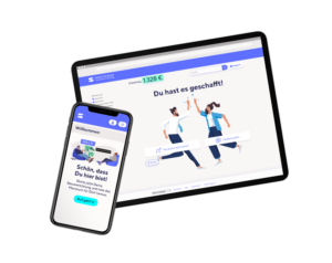 Smartphone und Tablet mit smartsteuer Steuererklärung