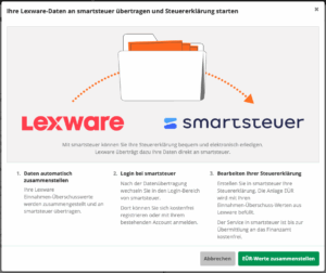 Screenshot aus der Lexware Office Anwendung