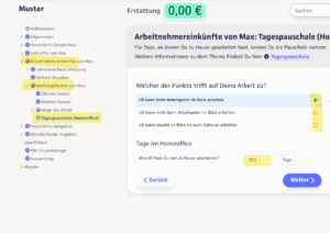 Arbeitnehmereinkünfte Tagespauschale