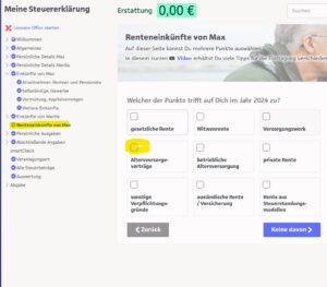 FAQ Altersvorsorgebeiträge