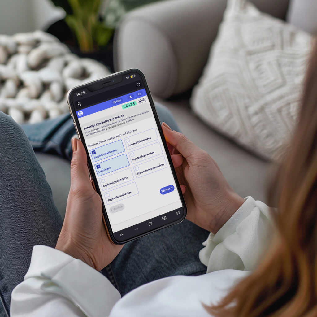 smartsteuer Anwendung Smartphone 2026